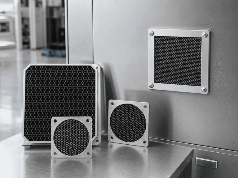 EMI/RFI Shielding & Ventilation Panels honeycomb application